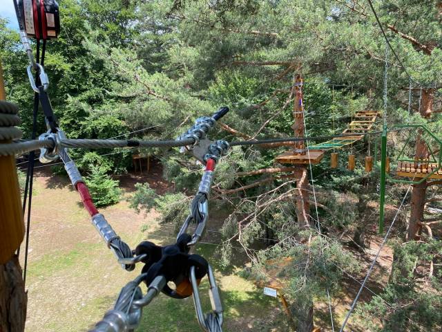 Particolare tecnico parco avventura